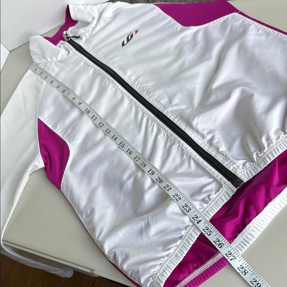 Louis Garneau White and Pink Modesto II Cycling Jacket Technical Jacket - Picture 12 of 16